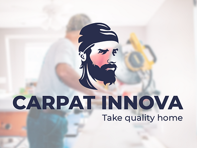 Carpat Innova 2 building carp home home improvement innovation in construction innovation in home improvement logodesign man portrait quality