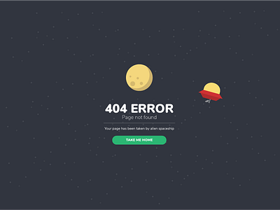 404 Page Error : Alien Stole Your Site 008 dailyui error page graphic illustration mobile apps design ui ux web design