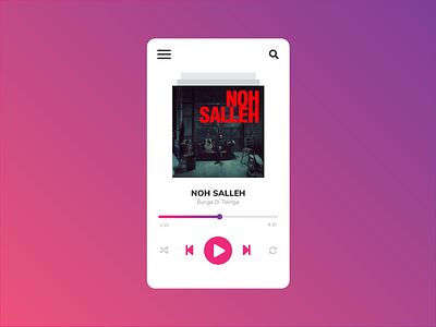 Music Player 009 dailyui graphic illustration mobile apps design music player ui ux web design