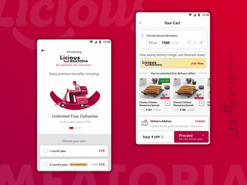 Licious MEATOPIA animation brand loyalty brand retention branding design illustration interaction design licious motion graphics ui ux