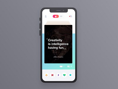 Tinder for motivational quotes 5ideasaday app creative design quote tinder