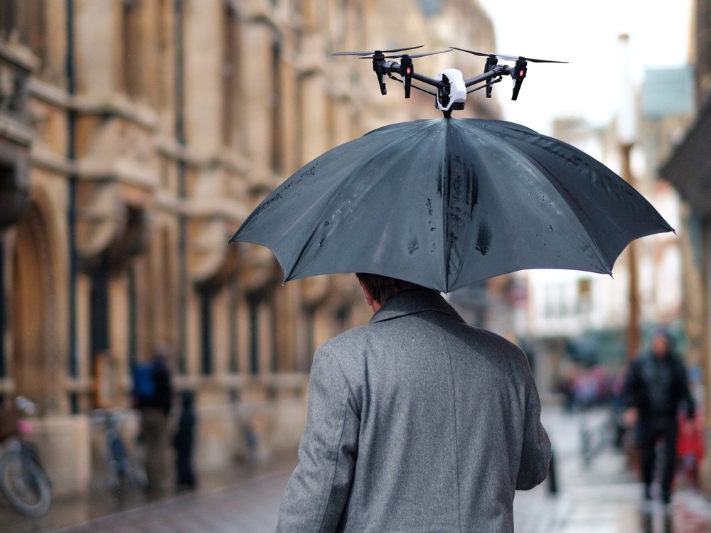 Natur æggelederne innovation Drone umbrella idea by 5 ideas a day on Dribbble