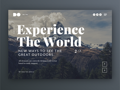 Experience the world 5ideasaday adobe adventure app branding creative design fiveideasaday idea illustration logo mockup outdoor photoshop typography ui ux