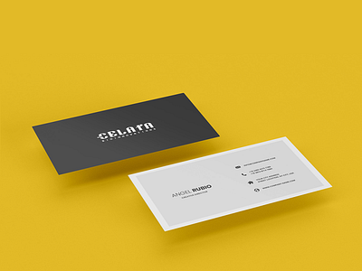 Celata | Business Card branding business card design flat logo minimal typography