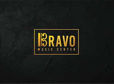 Bravo Music Center | Logo branding design flat logo minimal