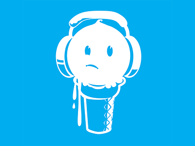 Ice Cream Headphones headphones icecream illustration