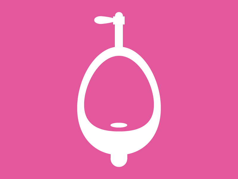 Urinal icon illustration urinal gents