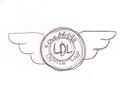 Logo Sketch 01 circle logo sketch wings