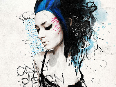 Reign digital fashion illustration typography