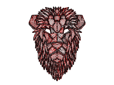 Lion Mask abstract animal lion mask tribal