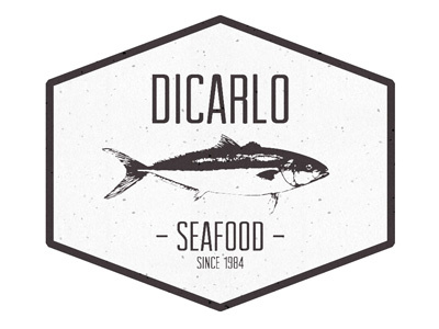Dicarlo Dribbble branding fish logo mark seafood