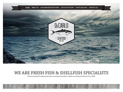 DiCarlo Seafood Website branding ecommerce fish food logo ocean online purveyors seafood web website