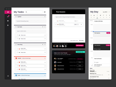 Centered Web App calendar clean design minimal productivity tasks ui user experience ux webapp