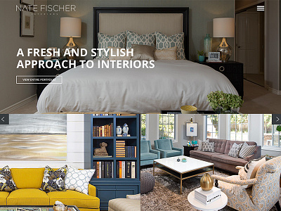 Nate Fischer Interiors Site clean design interior design modern photography site website