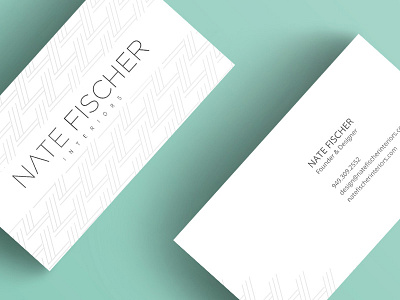 Nate Fischer Letterpress Cards branding business cards collateral letterpress print