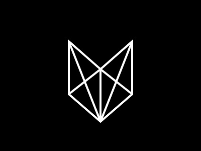 Fox + Fischer Logo black branding geometric interior design lines logo luxury white