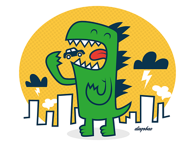 Stop the Traffic apocalypse character cute design destruction illustration kawaii monster