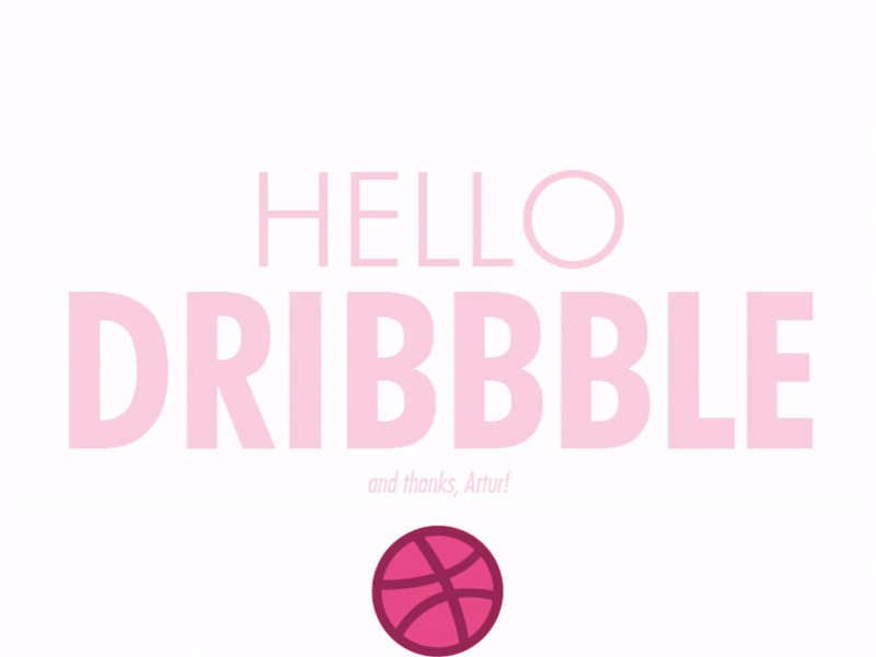 Hello, dribbble! debut first shot hello