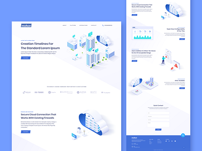 Motion Cloud Platform Website automation buildings cloud cloud computing cloud storage landing page platform saas website technology ui design uiux web design website design