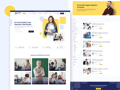 Online Education Web Design education website elearning elearning courses landing page online online course online education online training online tutor search results uiux