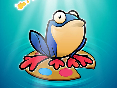 Squibbitt developed character cartoon character frog illustrator mobile app vector