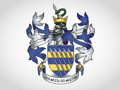 Spears Dribble coat of arms illustration vector
