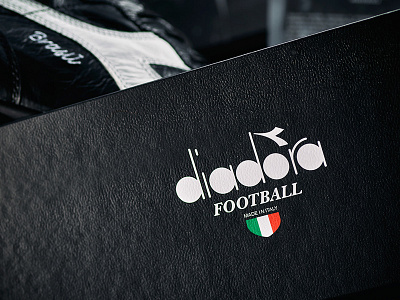 Diadora - Football box design football illustration packagin shoes typogaphy