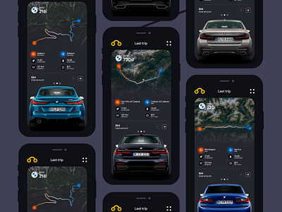 Rent a car app car design figma mobile ui ux web