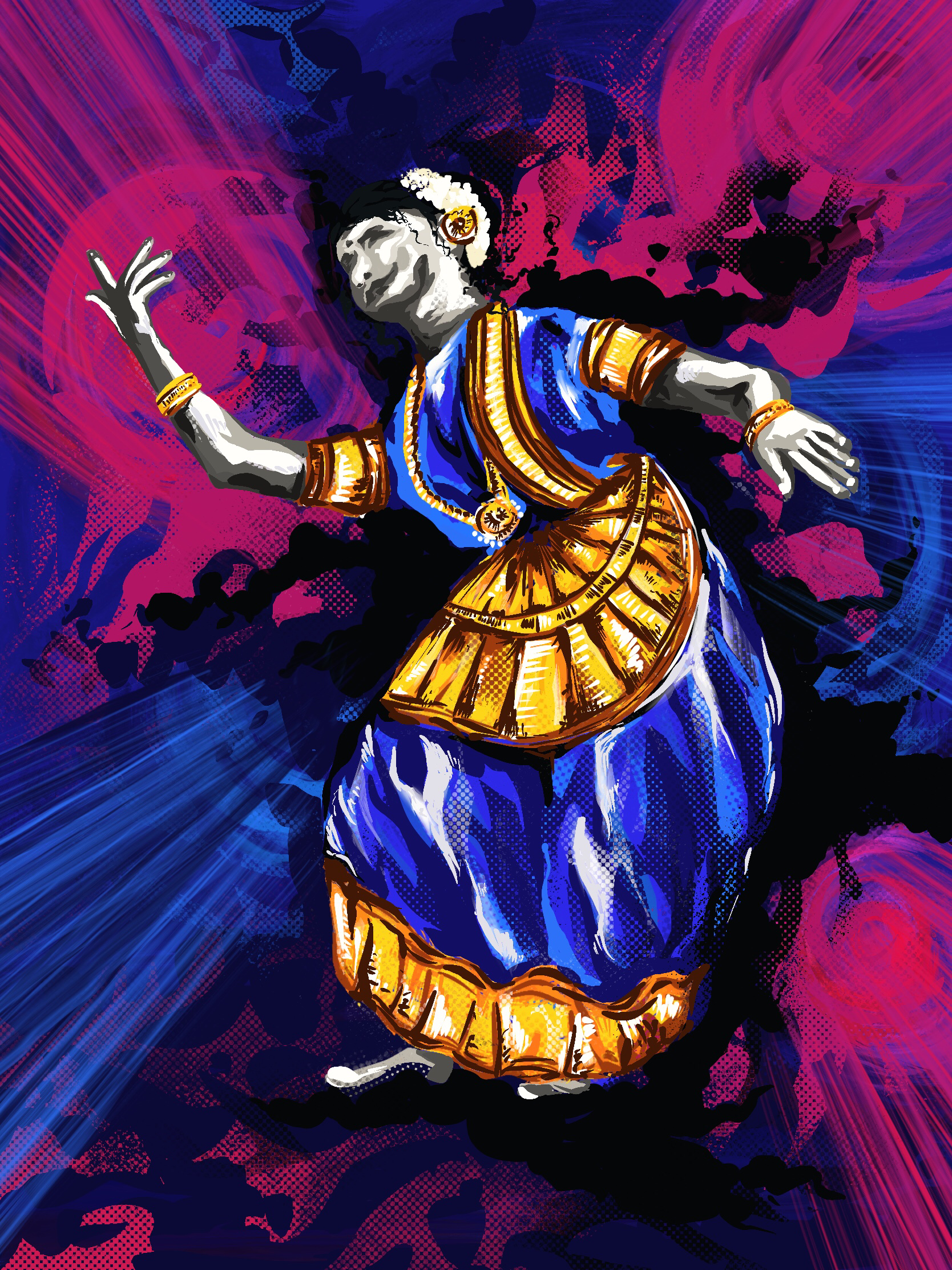 kathak dance painting