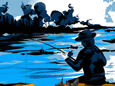 Fishing 🎣 fish fisherwoman fishing marine life