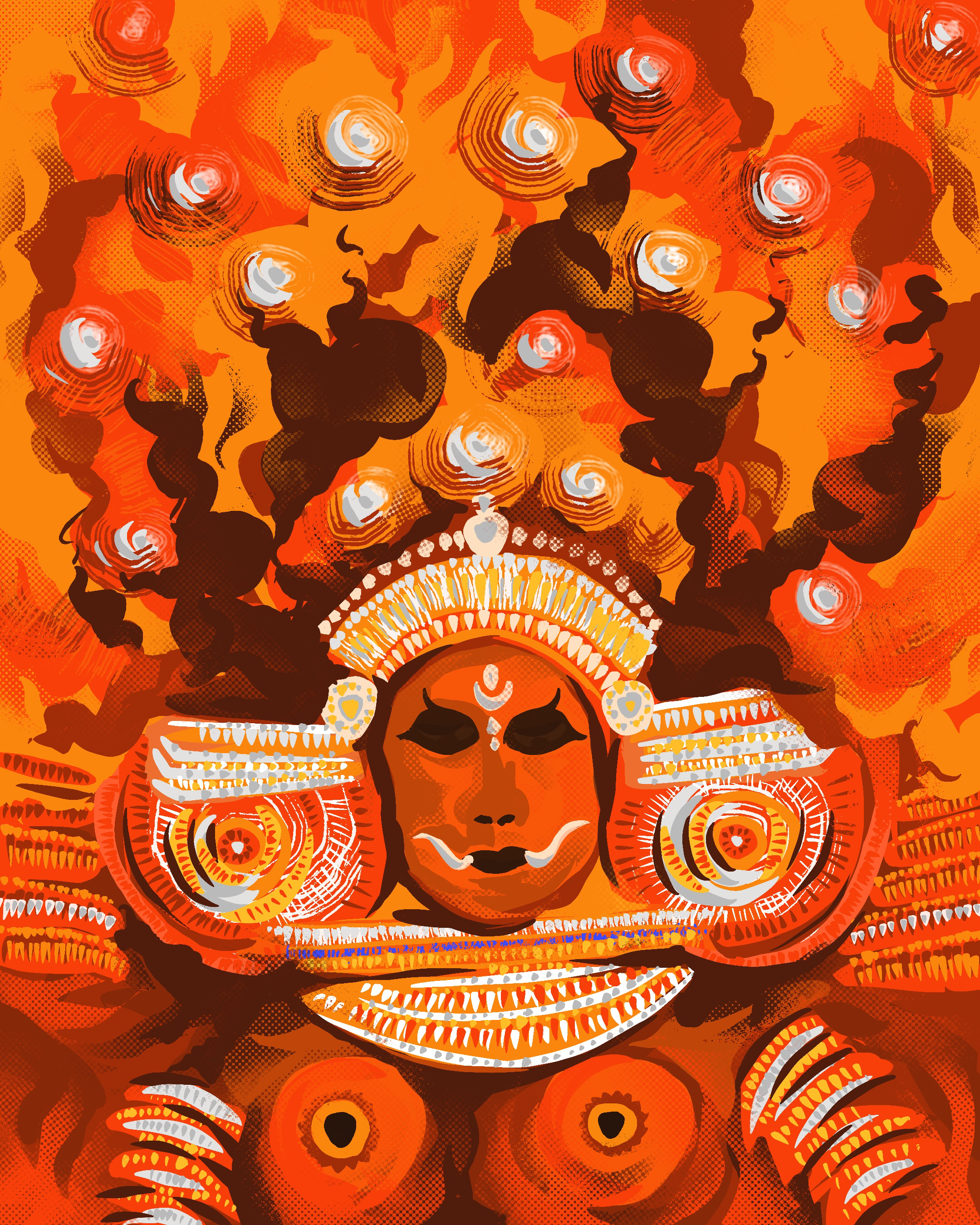 theyyam by ullas sebastian on dribbble dribbble