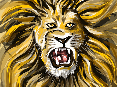 The king... 🦁 angery lion angry lion art of the day artwork artworks daily practice digitalart drawing drawing artist drawings illustration illustration artist king lion paintings pencilfox studio procreateapp procreations the king wild animals