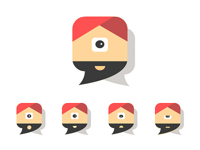 Icons with different expressions
