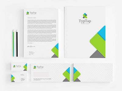 TypTap Brand Identity brand color design graphic identity logo mark