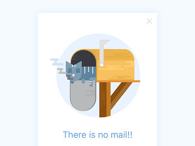No mail!! design dribbble flat graphics icon illustration mail no shot ui ux