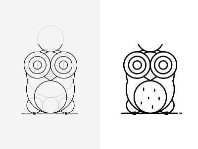 Owl branding design dribbble flat graphics icon illustration line logo shot ui ux