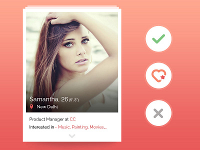 Dating App android app card design find ios match mobile slider style