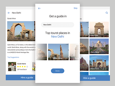 Trip Ushar V_0.1 app guide mobile plan tour trip ui ux