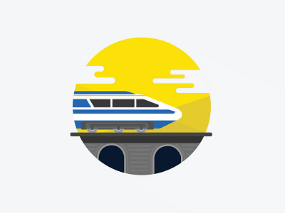 Bullet Train app bullet design graphics icon illustration mobile train ui ux