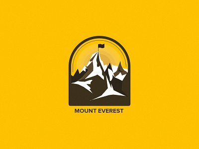 Mount Everest application design everest graphics illustration logo mobile mountain simple ui ux web