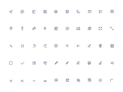 Icon Set app creative icon interactive ios mobile simple ui ux
