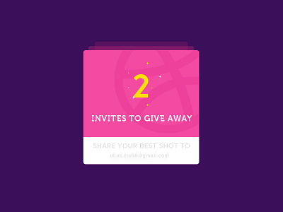 Invites to give away!! card designer dribbble material members new play proud