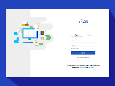 Sign In application design desktop illustrations login ui ux web website