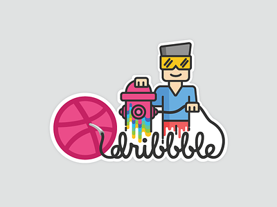 Dribbble sticker mule colors creative design graphics illustration mule playoff sticker