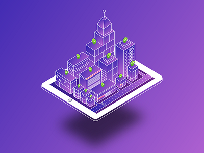 Isometric illustration! modernizing insurance... design graphics illustration insurance isometric mobile product protection ui ux web website