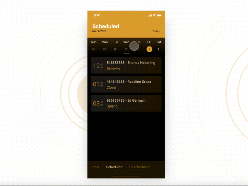 Juster Calendar IxD animation app calandar daily dailyui design dribbble expand graphics interaction ios microinteractions mobile ui uxpractice view