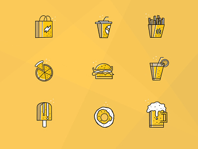 Food Icons app application design dribbble flat flaticon food food and drink food icons foodapp graphics iconography graphic illustrations ios mobile simple ui ux vector webicons