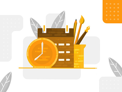 Schedule Iconic Illustration..! alarm clock app appicons application branding calendar design flatui graphics iconic logo iconography illustraion mobile print product design reminder ui ux web webdesign