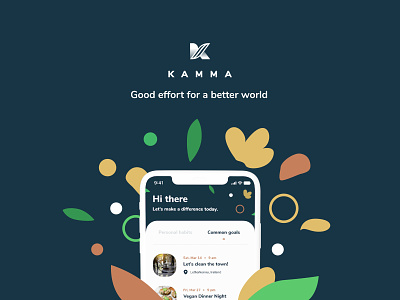 Kamma - The app for climate change app climate climate change climatechange design lifestyle sustainability ui ux