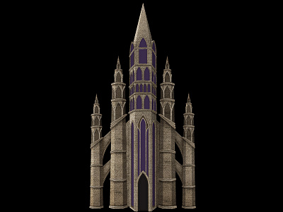 Cathedral Progress 02 animation architecture cathedral illustration